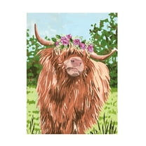 Trademark Fine Art Melissa Wang Happy Moo II Canvas Wall Art