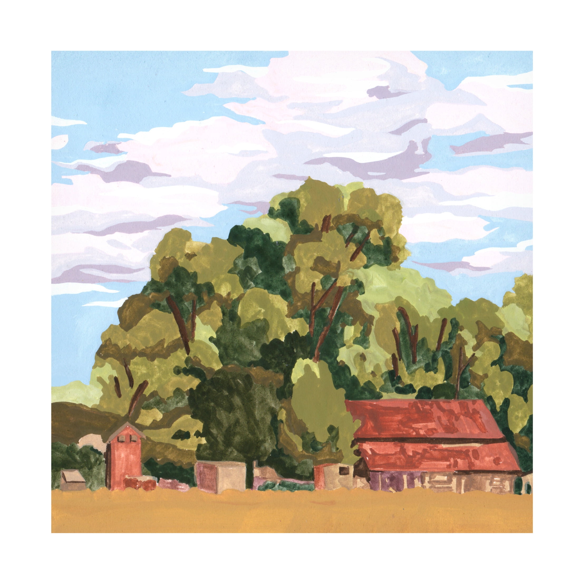 Trademark Fine Art Melissa Wang  House in Village II Canvas Wall Art
