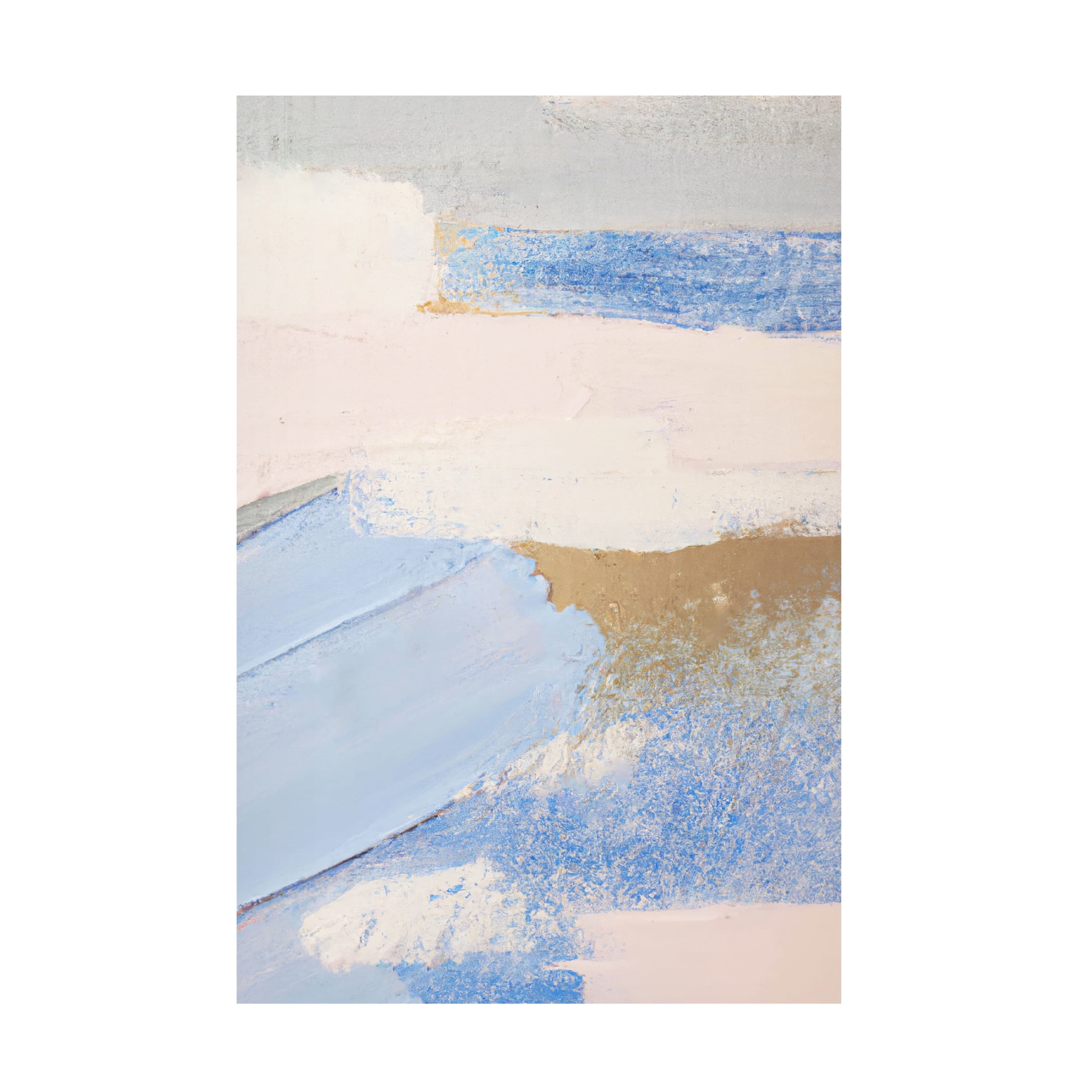 Trademark Fine Art Melloi Art Prints Brush Strokes Abstract Painting Canvas Wall Art