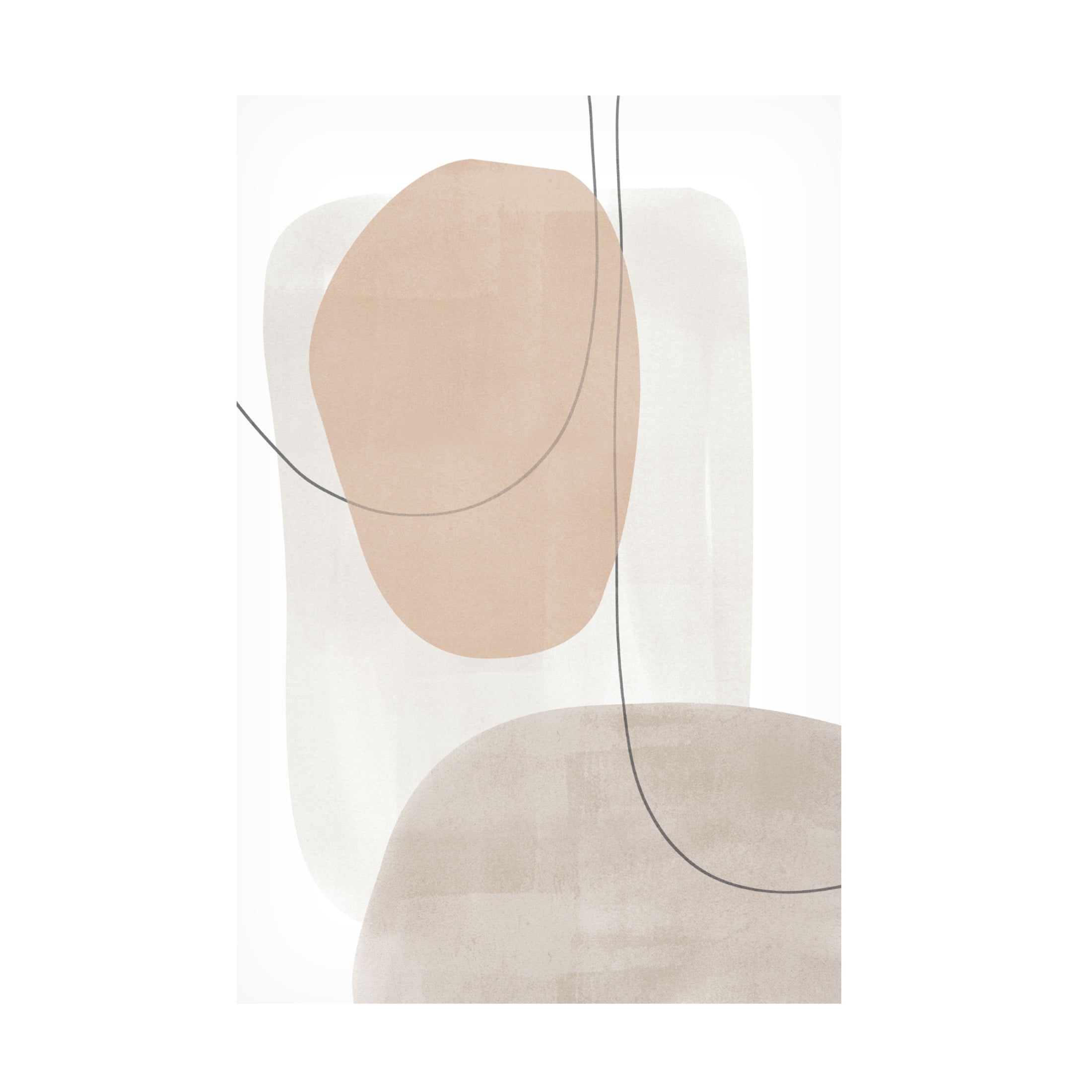 Trademark Fine Art Melloi Art Prints Circle Abstract Painting Canvas Wall Art