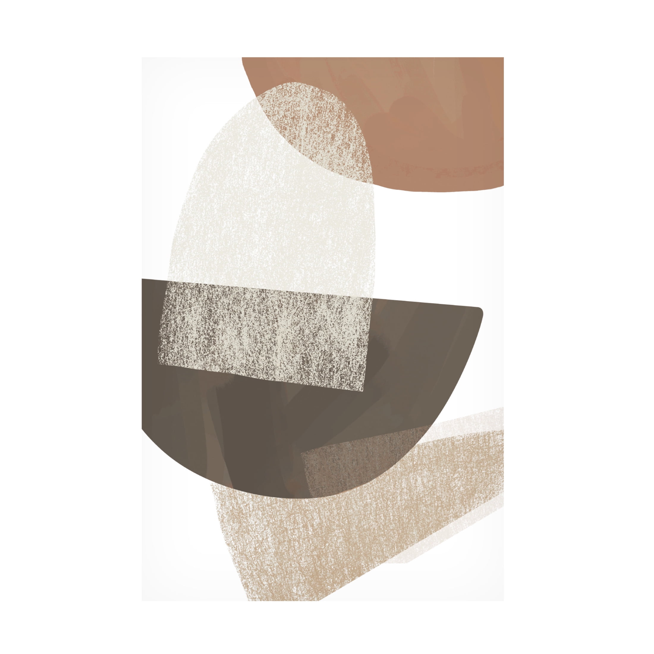 Trademark Fine Art Melloi Art Prints Earth Tone Geometric Art Canvas Wall Art