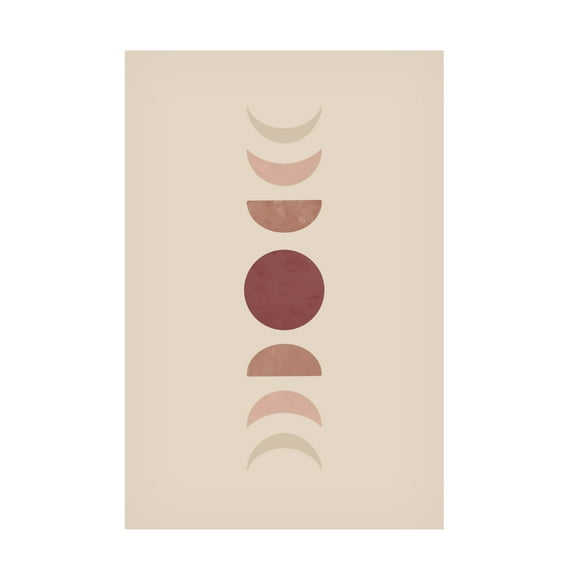 Trademark Fine Art Melloi Art Prints Moon Phase No.2 Canvas Wall Art