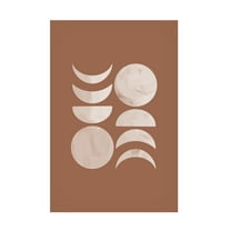 Trademark Fine Art Melloi Art Prints Moon Phase No.3 Canvas Wall Art