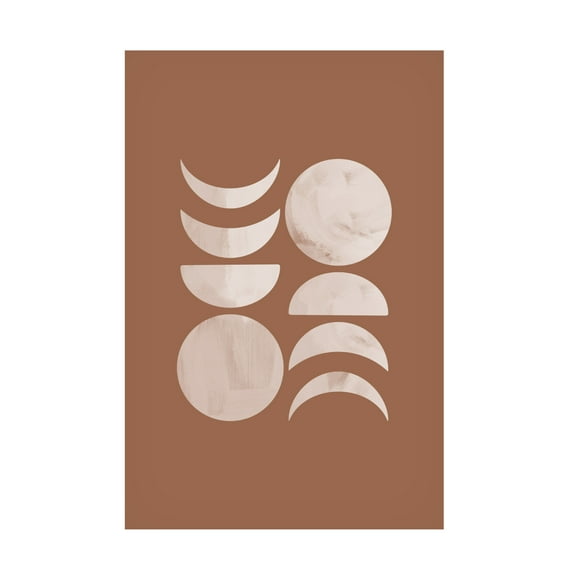 Trademark Fine Art Melloi Art Prints Moon Phase No.3 Canvas Wall Art