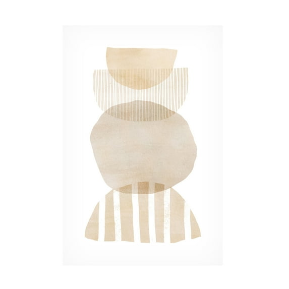 Trademark Fine Art Melloi Art Prints Semi Circles Geometric Canvas Wall Art