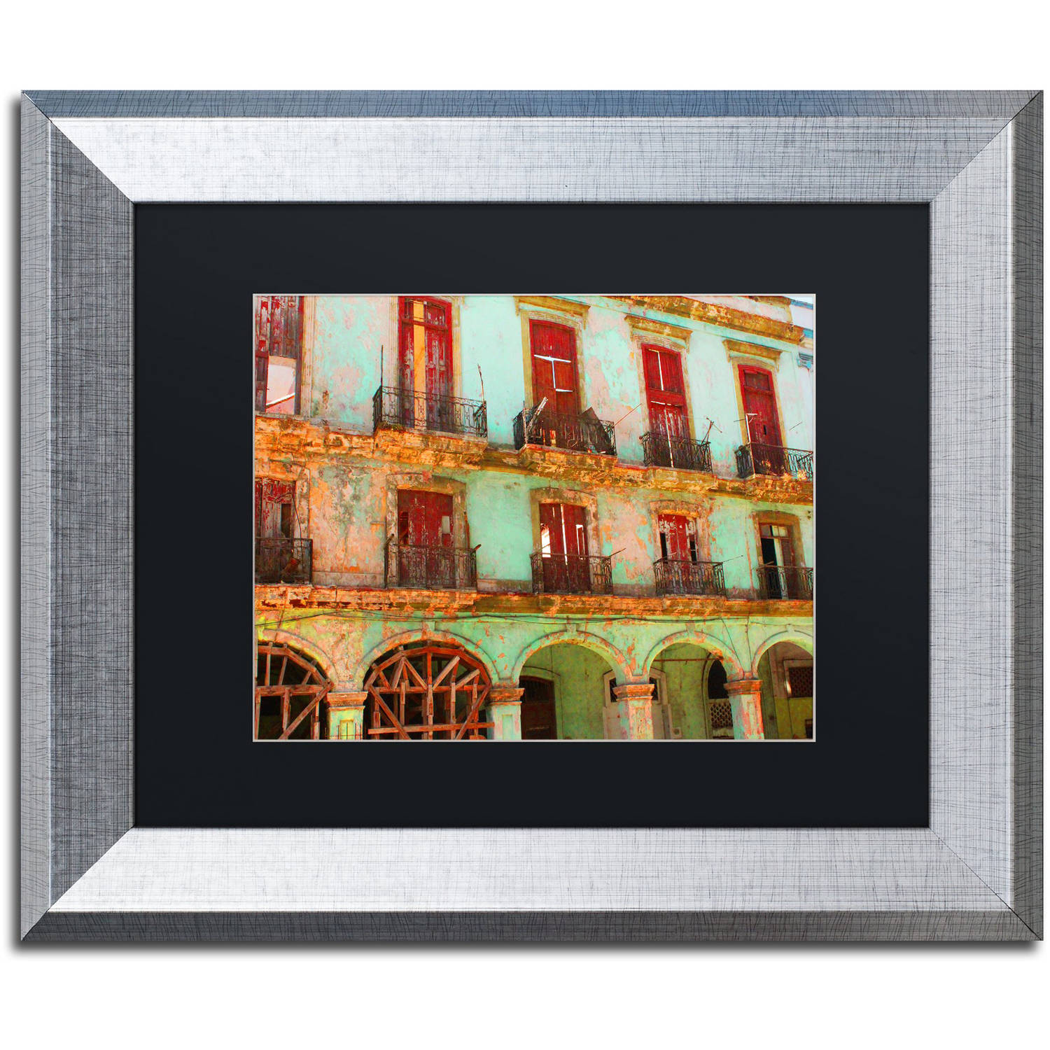 Trademark Fine Art 'Memories Havana' Canvas Art by Masters Fine Art, Black Matte, Silver Frame