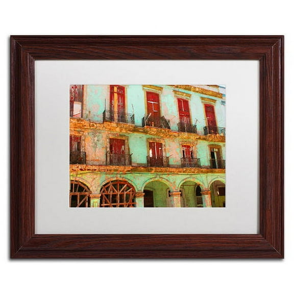 Trademark Fine Art 'Memories Havana' Canvas Art by Masters Fine Art, White Matte, Wood Frame