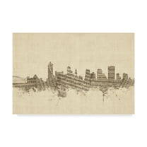 Trademark Fine Art 'Memphis Tennessee Music Skyline' Canvas Art by Michael Tompsett