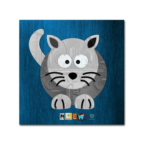 Trademark Fine Art 'Meow The Cat' Canvas Art by Design Turnpike