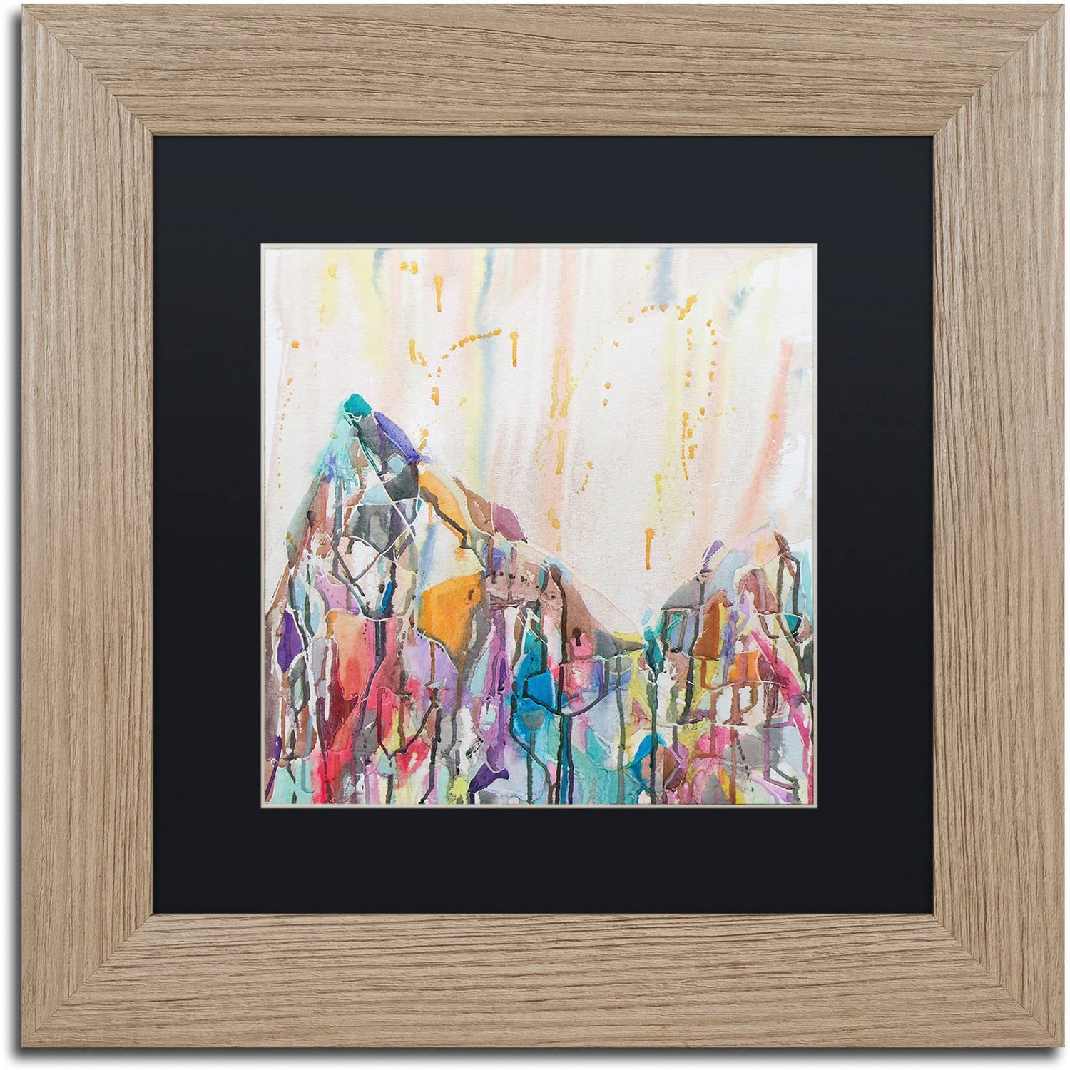 Trademark Fine Art "Mercedario" Canvas Art by Lauren Moss Black Matte, Birch Frame