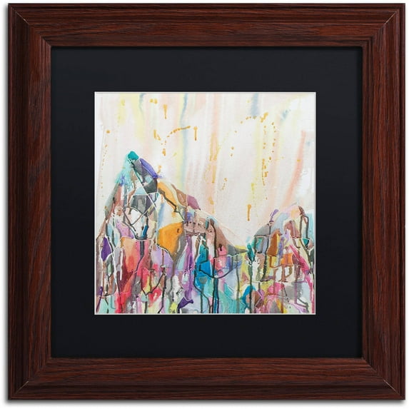 Trademark Fine Art "Mercedario" Canvas Art by Lauren Moss Black Matte, Wood Frame