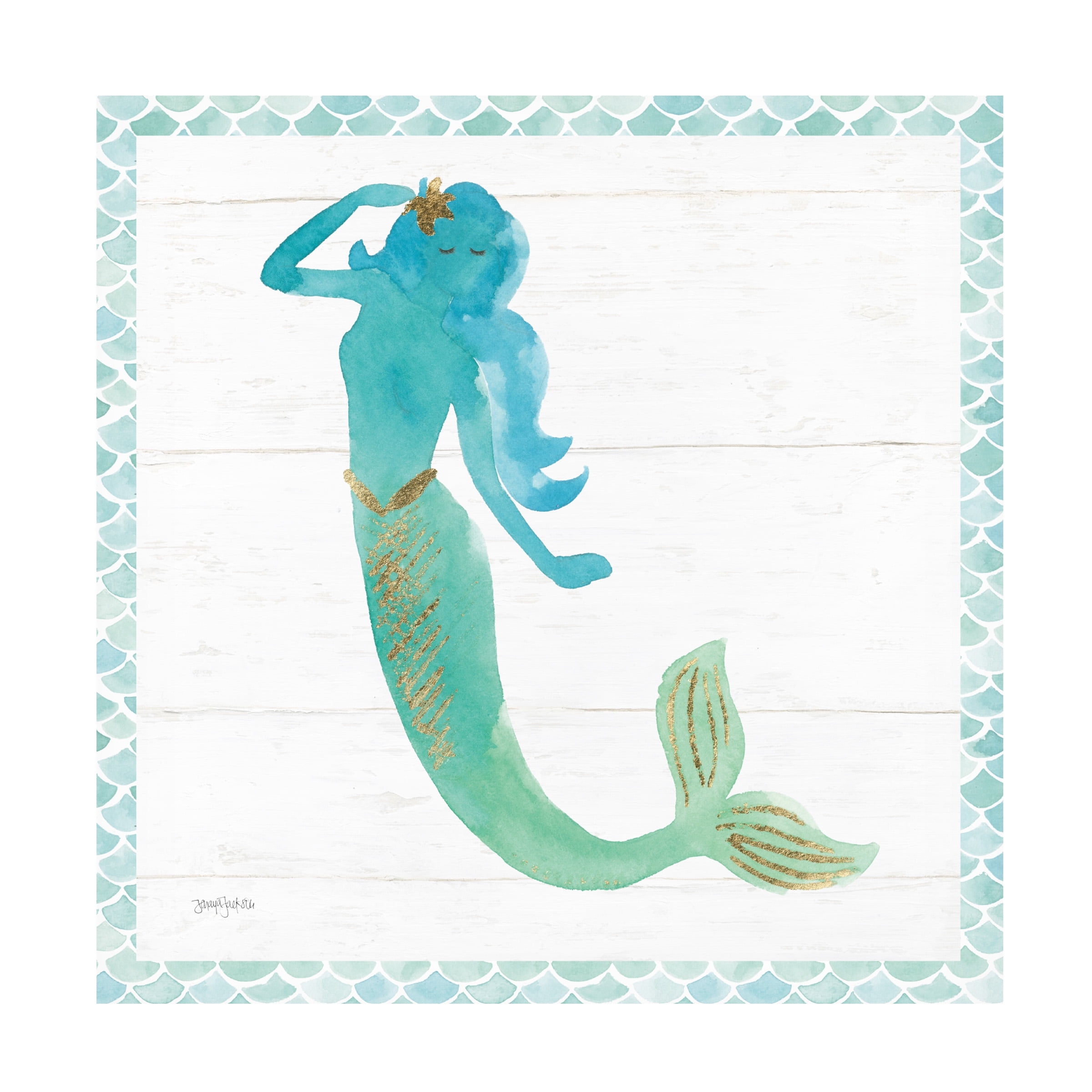 Trademark Fine Art 'Mermaid Friends IV' Canvas Art by Jenaya Jackson