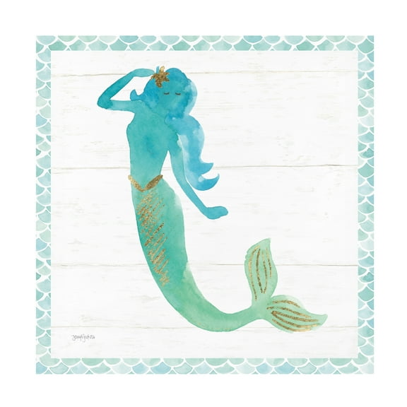 Trademark Fine Art 'Mermaid Friends IV' Canvas Art by Jenaya Jackson