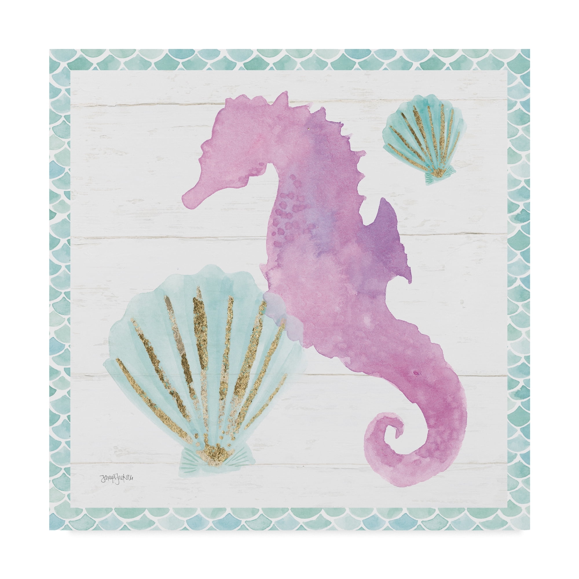 Trademark Fine Art 'Mermaid Friends VI' Canvas Art by Jenaya Jackson
