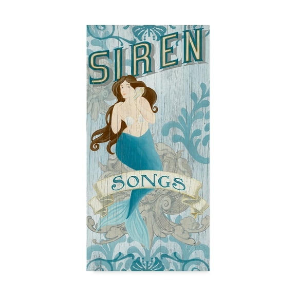 Trademark Fine Art 'Mermaid II' Canvas Art by June Erica Vess