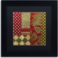 thumbnail image 1 of Trademark Fine Art "Merry Christmas Patchwork III" Canvas Art by Color Bakery Black Matte, Black Frame, 1 of 4