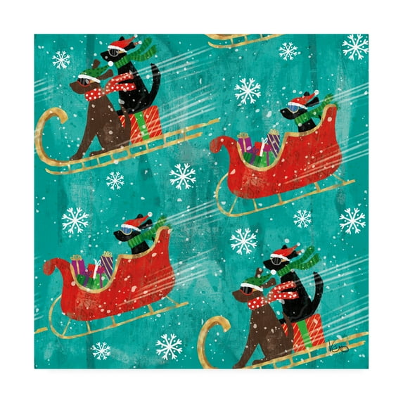 Trademark Fine Art 'Merry Making Pattern IIB' Canvas Art by Veronique Charron
