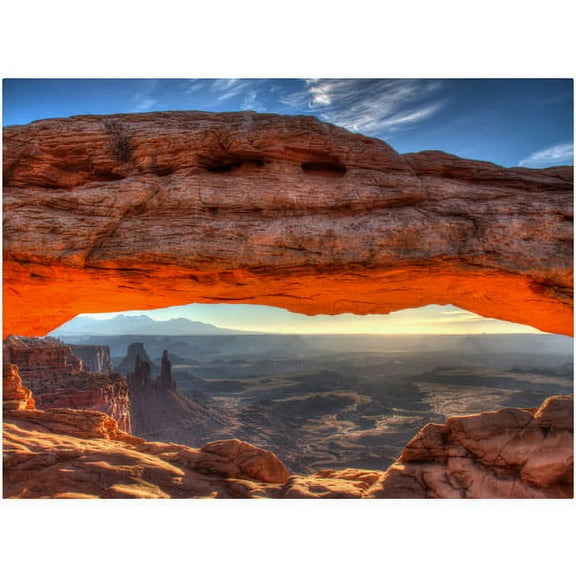Trademark Fine Art "Mesa Arch Sunrise" Canvas Art by Pierre Leclerc