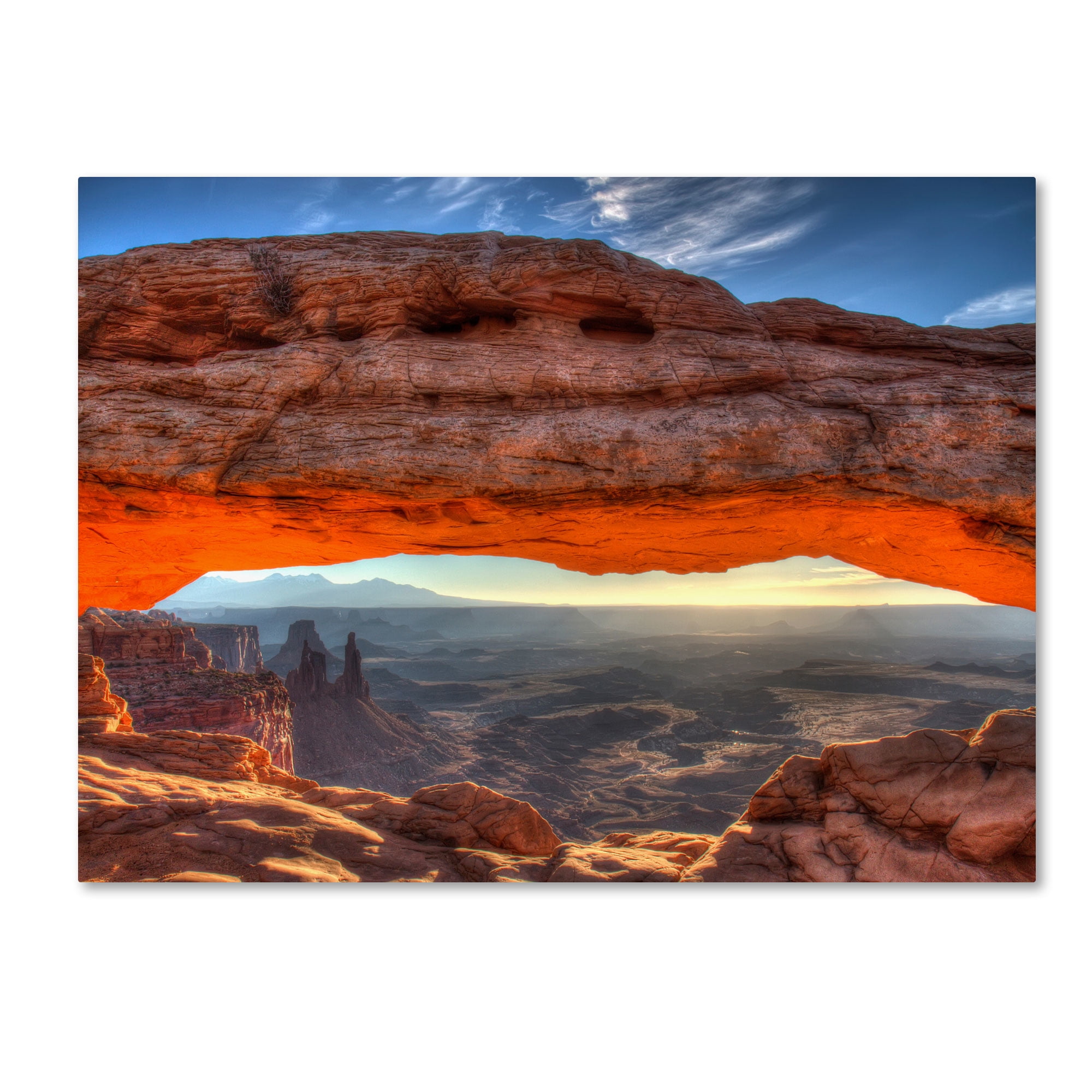 Trademark Fine Art "Mesa Arch Sunrise" Canvas Art by Pierre Leclerc