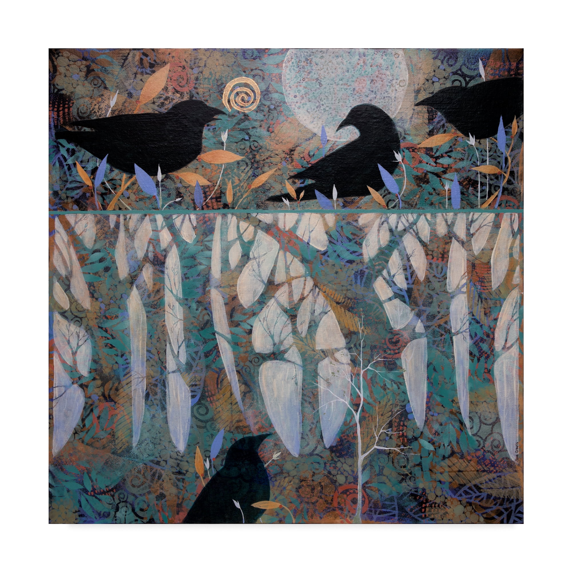 Trademark Fine Art 'Messengers' Canvas Art by Sue Davis
