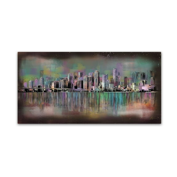 Trademark Fine Art 'Miami' Canvas Art by Ellicia Amando