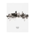 thumbnail image 1 of Trademark Fine Art 'Miami Florida Skyline Portrait II' Canvas Art by Michael Tompsett, 1 of 3
