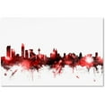 thumbnail image 1 of Trademark Fine Art Michael Tompsett 'Liverpool Skyline Red 2' 12" x 19" Canvas Stretched (190836092604), 1 of 3