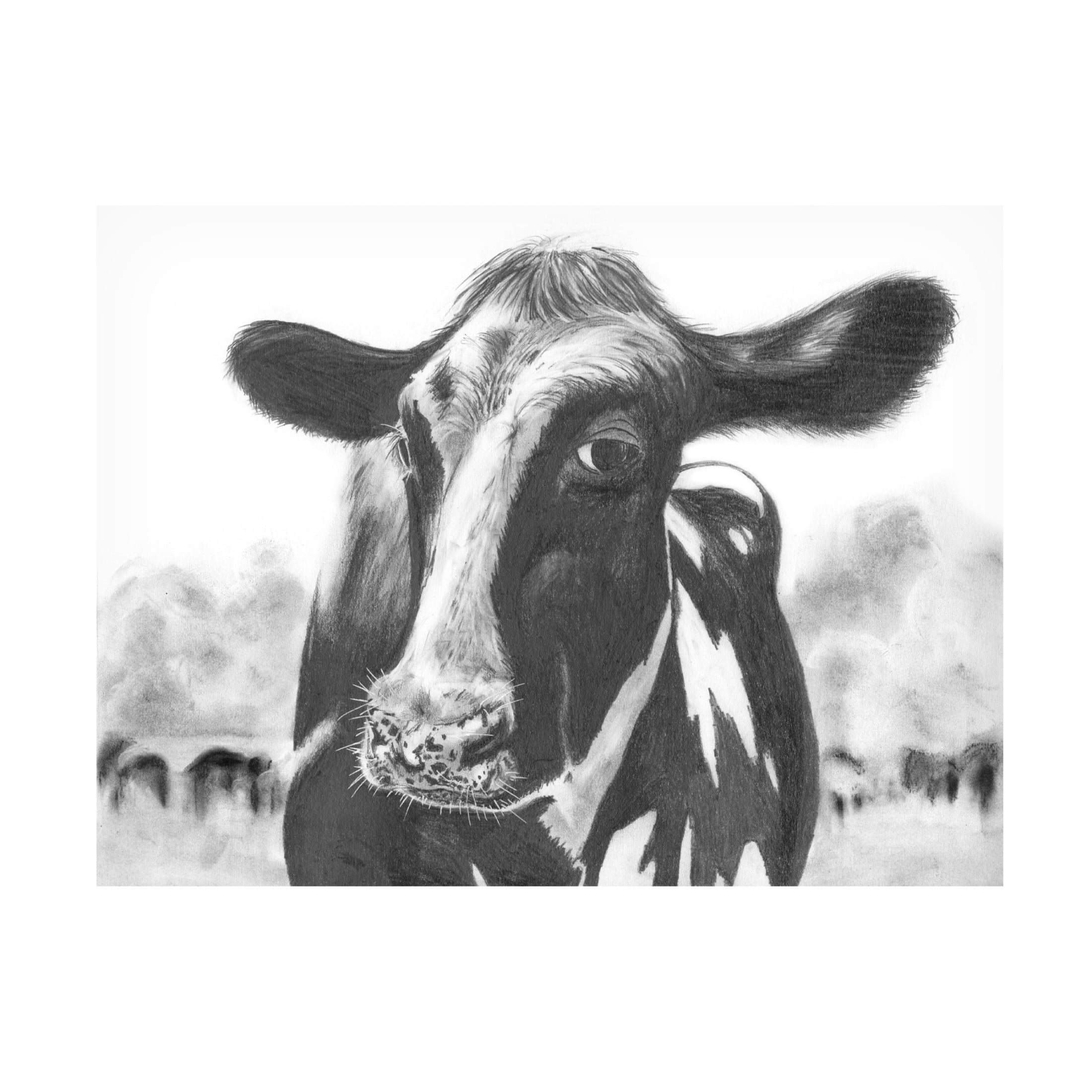 Trademark Fine Art Michael Willett  Holstein Perspective I Canvas Wall Art
