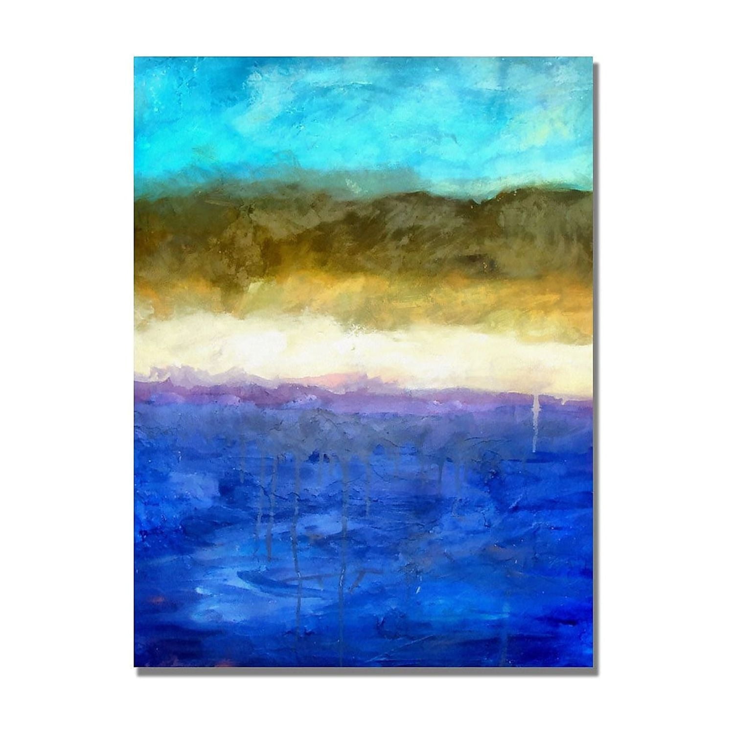 Trademark Fine Art Michelle Calkins 'Abstract Dunes' Canvas Art 35x47 Inches (MC105-C3547GG)