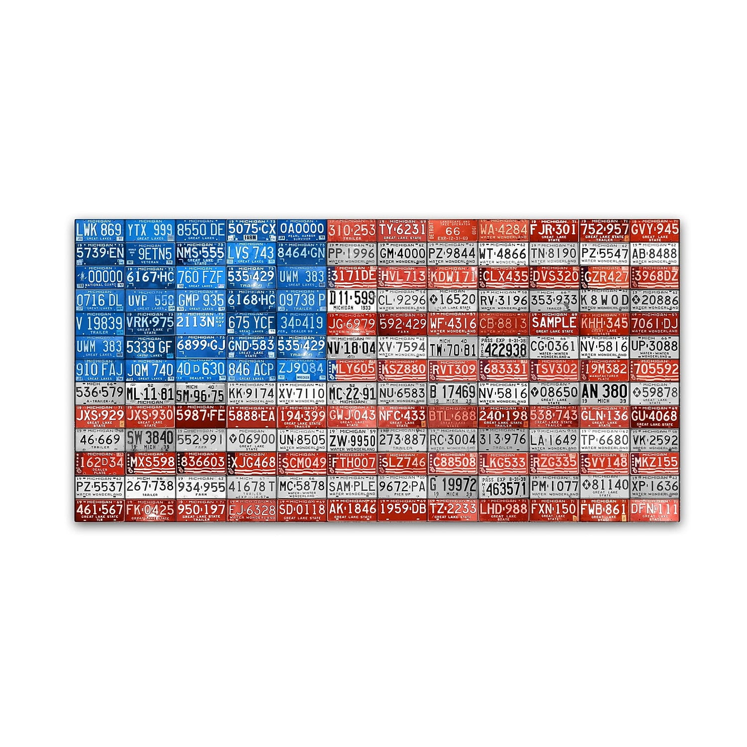 Trademark Fine Art 'Michigan Flag' Canvas Art by Design Turnpike