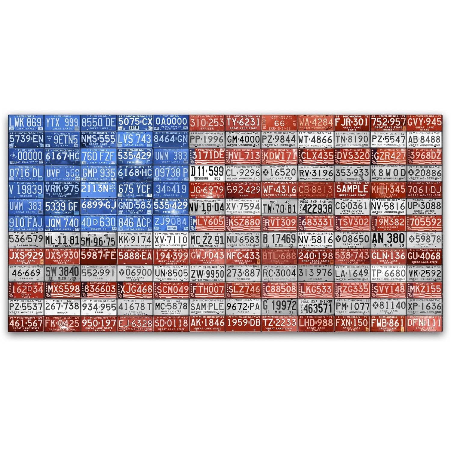 Trademark Fine Art 'Michigan Flag' Canvas Art by Design Turnpike
