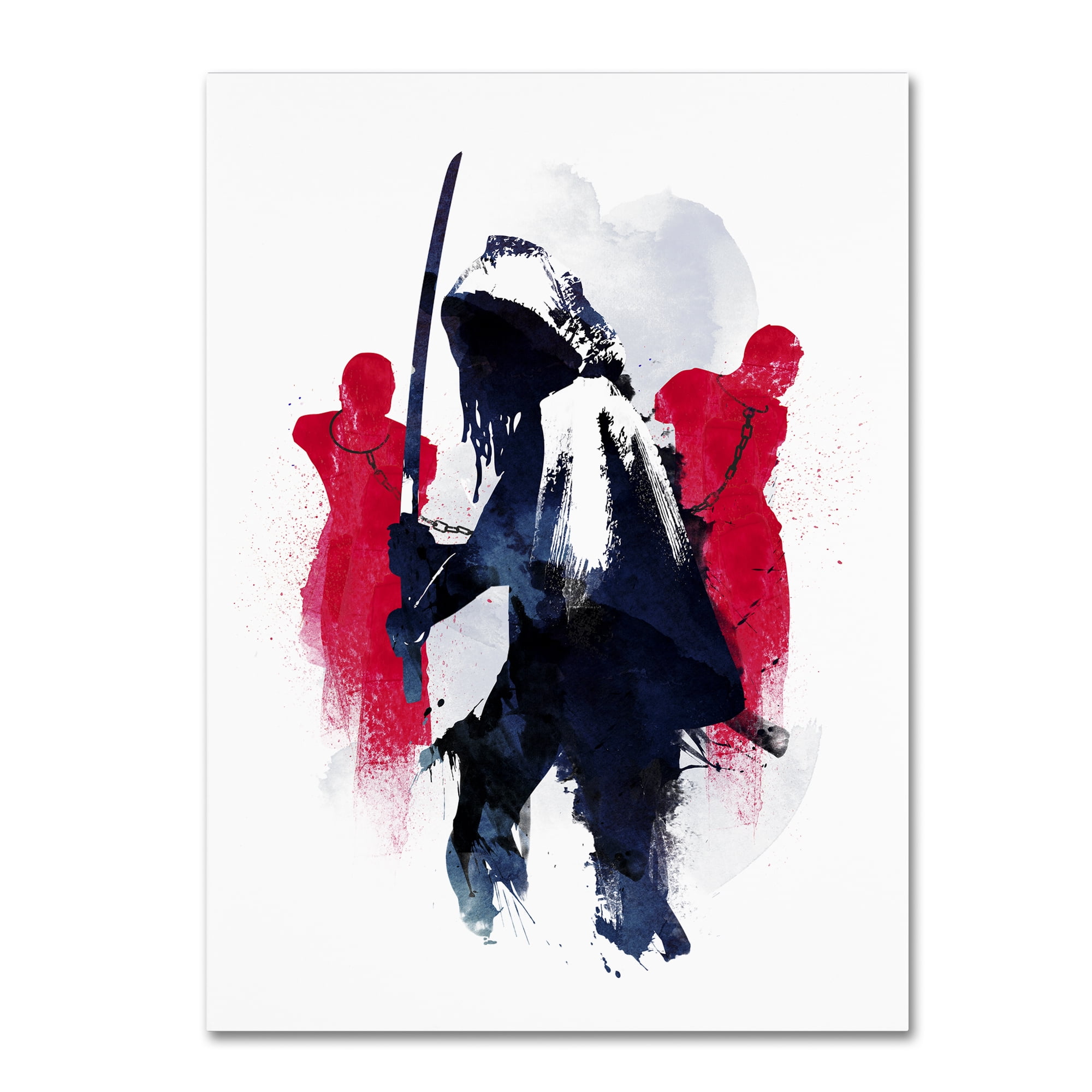 Robert Farkas 'Michonne' Canvas Wall Art 35 x 47 Inches