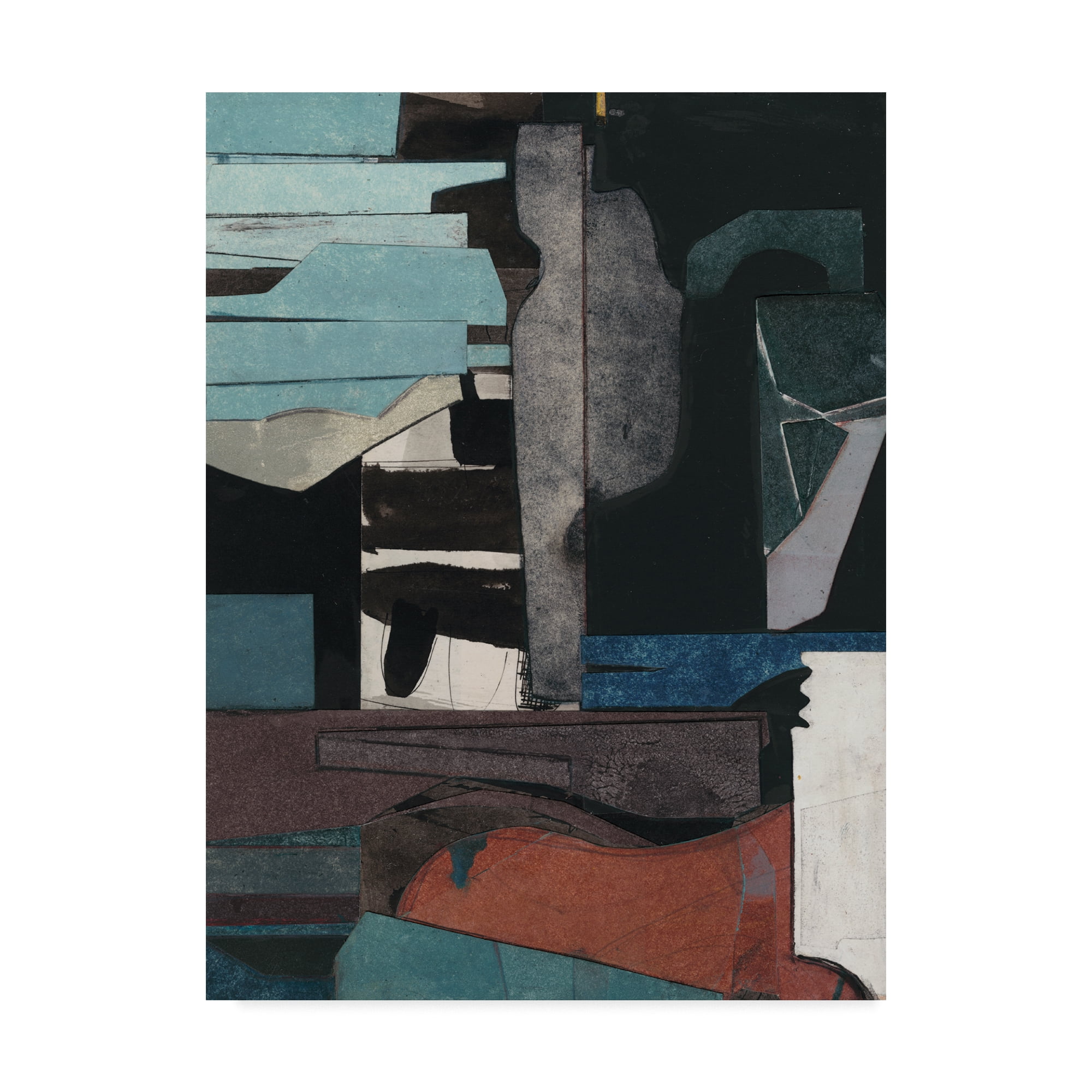 Trademark Fine Art 'Mid Century Collage III' Canvas Art by Rob Delamater