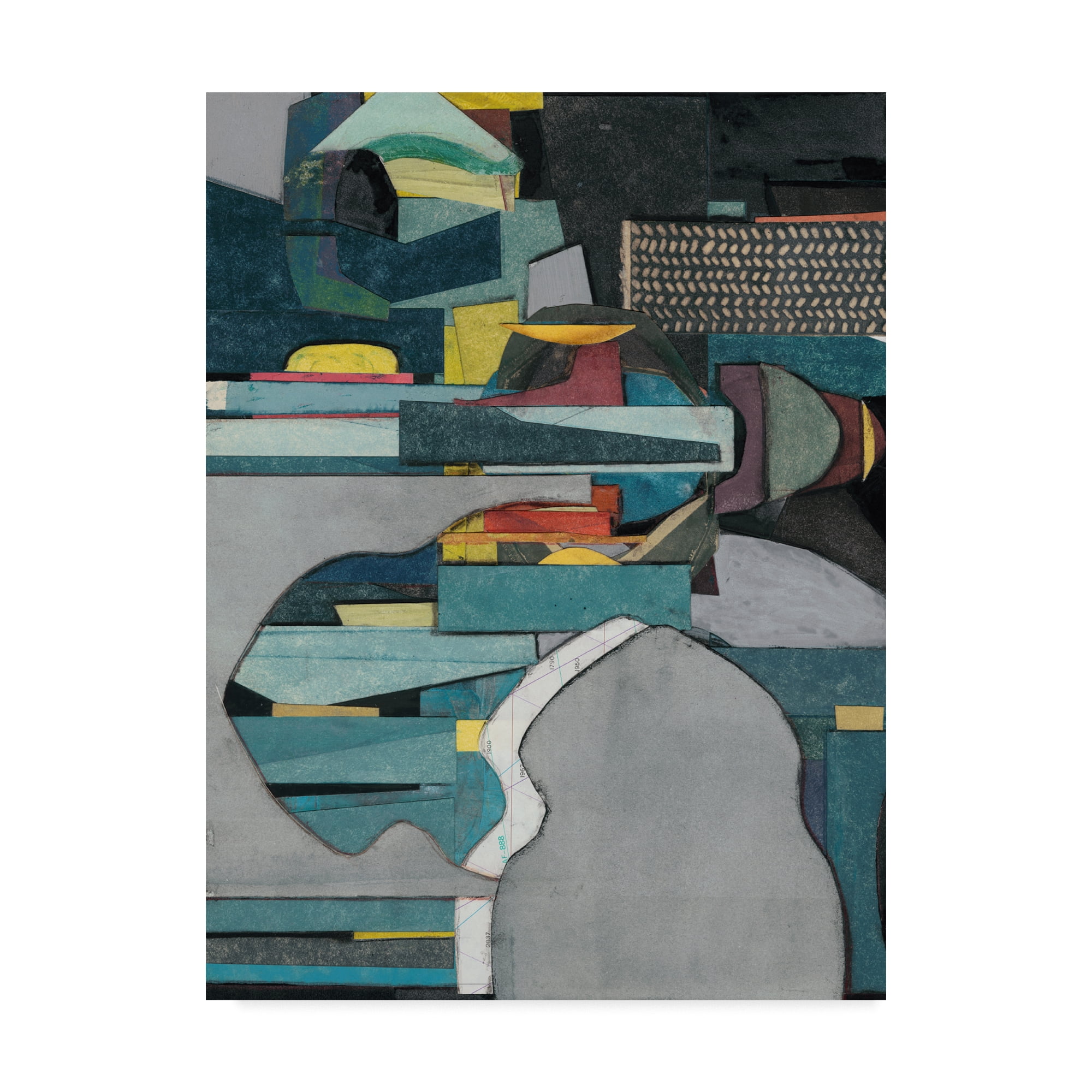 Trademark Fine Art 'Mid Century Collage IV' Canvas Art by Rob Delamater
