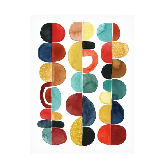 Trademark Fine Art Grace Popp Midcentury Sunrise Ii Canvas Wall Art - 24x32