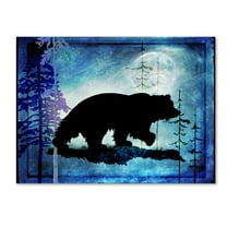 Trademark Fine Art 'Midnight Bear II' Canvas Art by LightBoxJournal