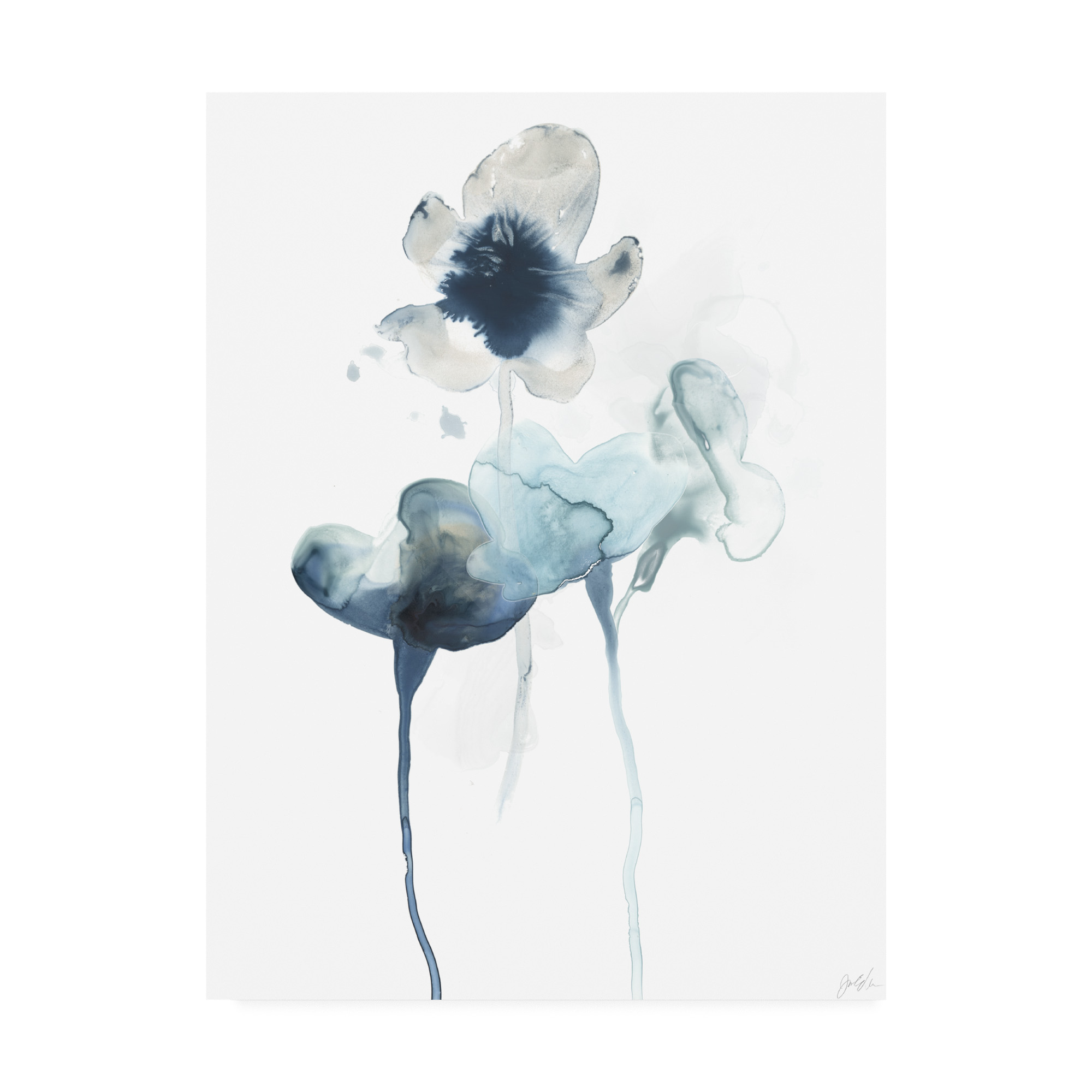 Trademark Fine Art 'Midnight Blossoms II' Canvas Art by June Erica Vess