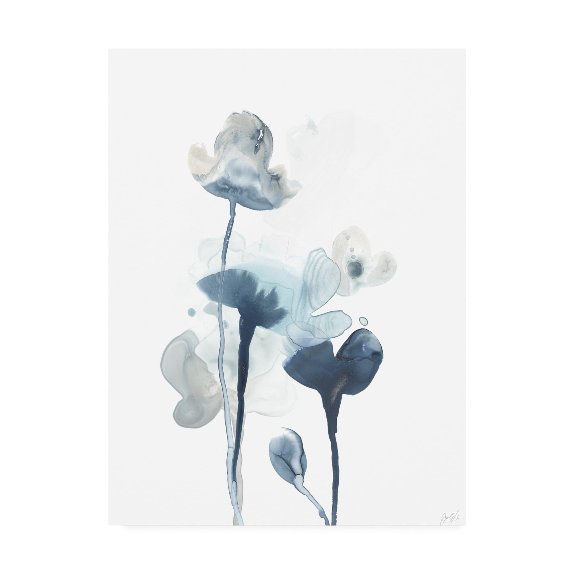 Trademark Fine Art 'Midnight Blossoms IV' Canvas Art by June Erica Vess