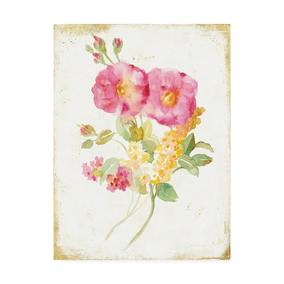 Trademark Fine Art 'Midsummer II Gold' Canvas Art by Danhui Nai