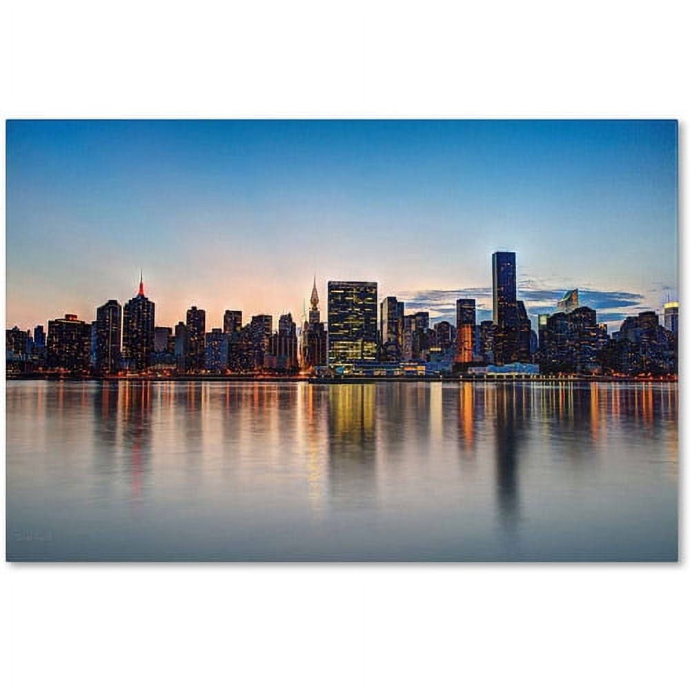 Midtown NYC Over the East River Canvas Art by David Ayash