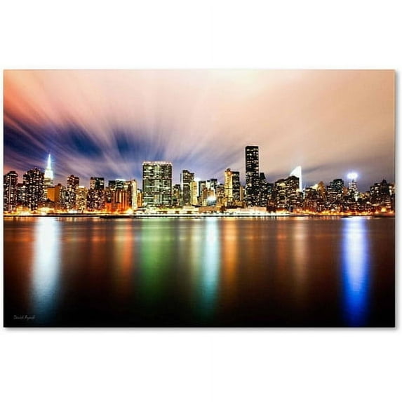 Trademark Fine Art "Midtown Over the East River-IV" Canvas Art by David Ayash