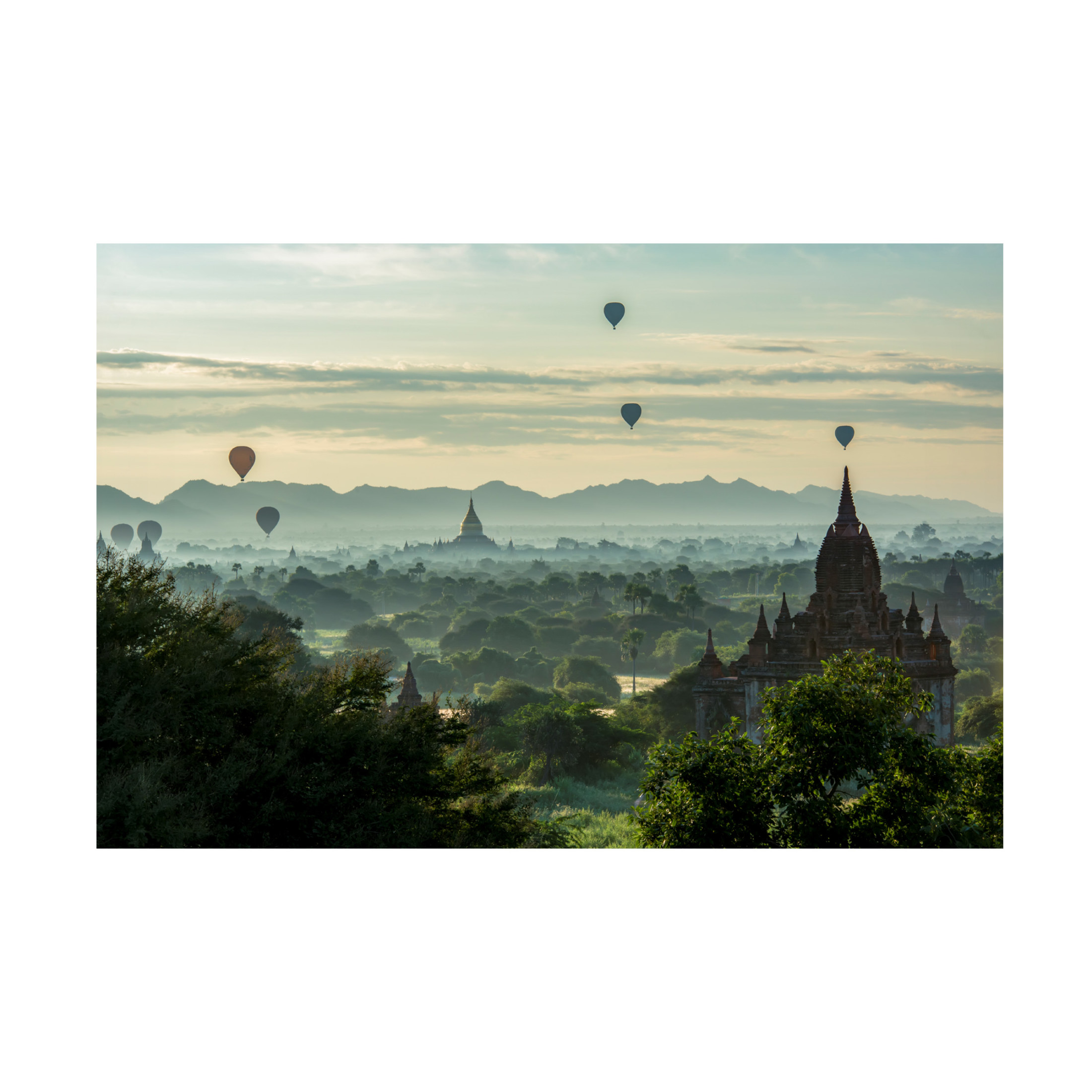 Trademark Fine Art Mieke Suharini Balloons On Temples Canvas Wall Art