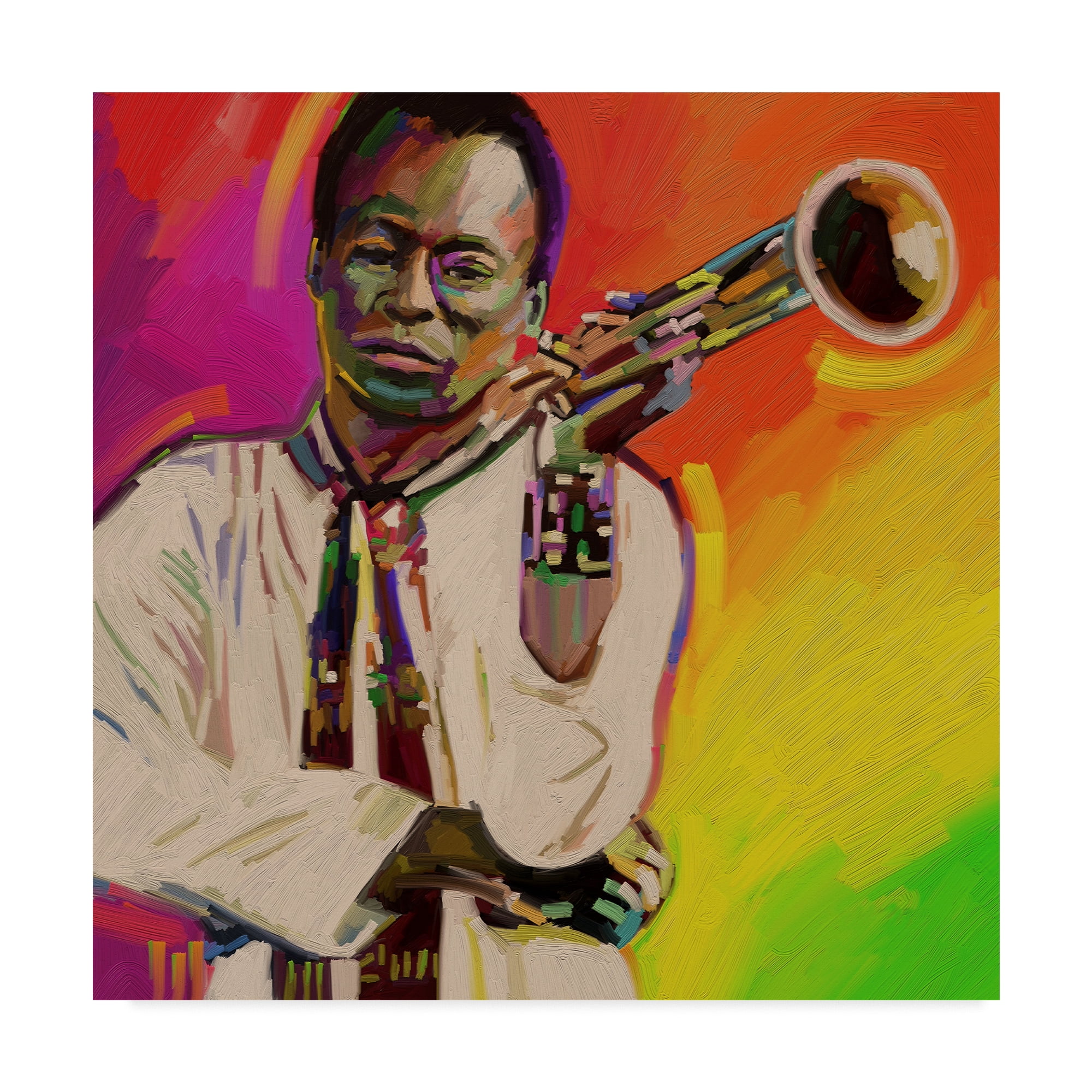 Trademark Fine Art 'Miles Davis Portrait' Canvas Art by Howie Green