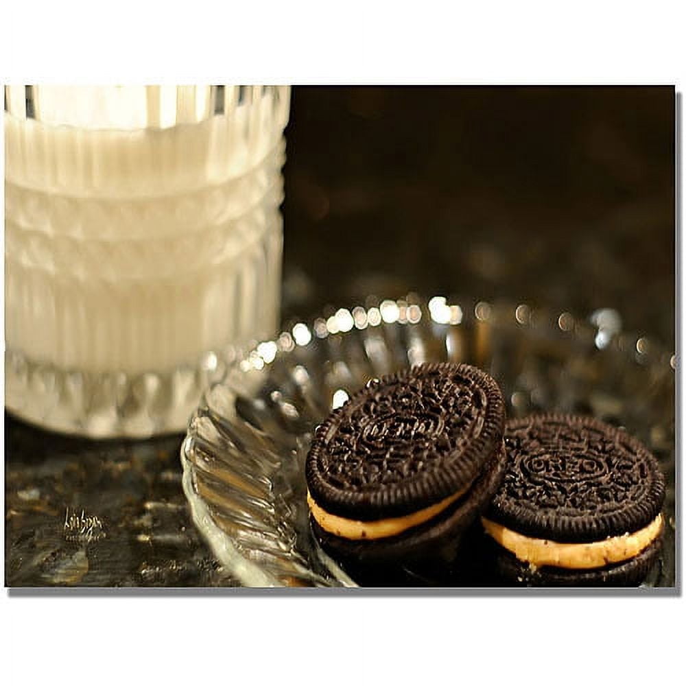 Trademark Fine Art "Milk and Cookies" Canvas Wall Art by Lois Bryan