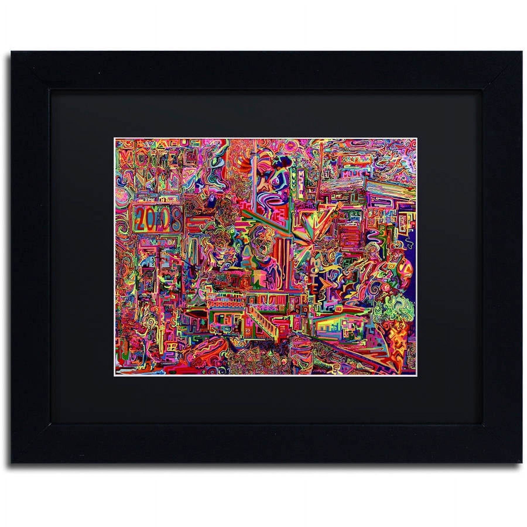 Trademark Fine Art "Millions Served" Canvas Art by Josh Byer, Black Matte, Black Frame