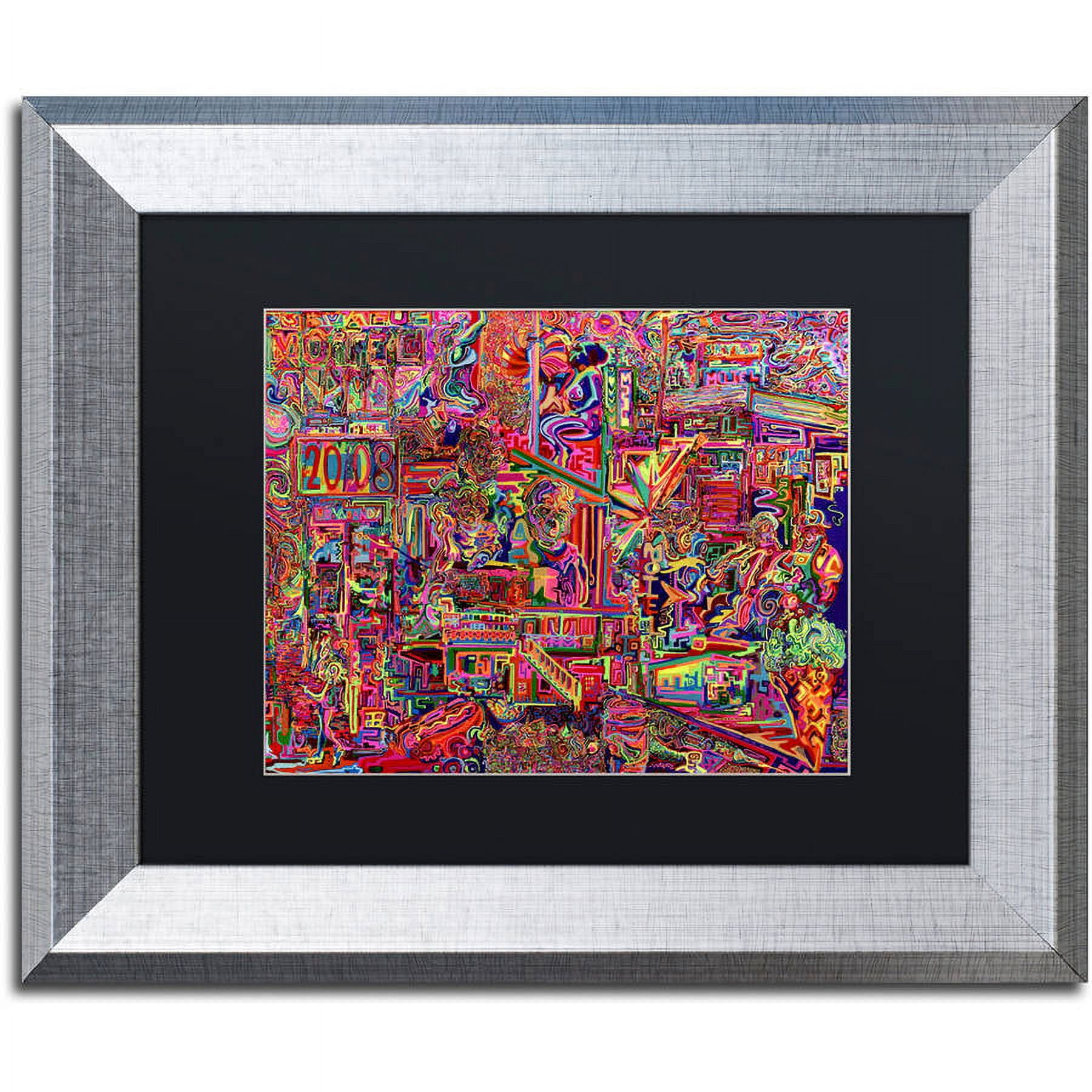Trademark Fine Art "Millions Served" Canvas Art by Josh Byer, Black Matte, Silver Frame