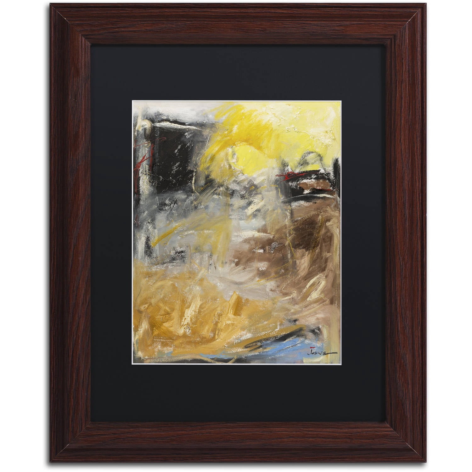Trademark Fine Art "Minh'alma" Canvas Art by Joarez, Black Matte, Wood Frame