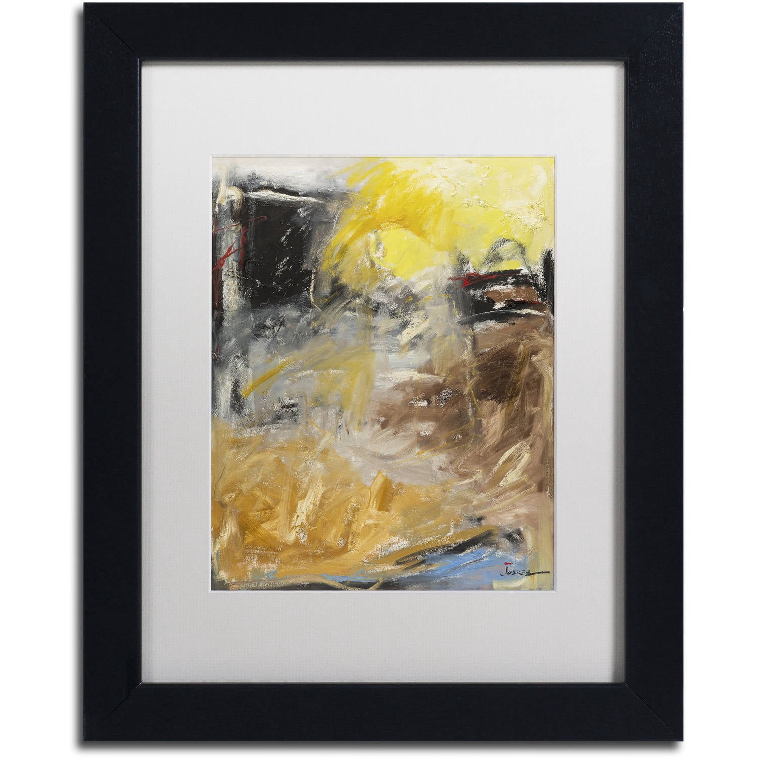 Trademark Fine Art "Minh'alma" Canvas Art by Joarez, White Matte, Black Frame