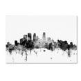 thumbnail image 1 of Trademark Fine Art "Minneapolis MN Skyline B&W" Canvas Art by Michael Tompsett, 1 of 5