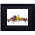 thumbnail image 1 of Trademark Fine Art 'Minneapolis Minnesota Skyline' Canvas Art by Michael Tompsett, Black Matte, Black Frame, 1 of 4